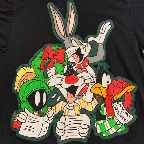 NWOT VTG ‘94 Looney Tunes Holiday Double-Sided Tee - Picture 7 of 8